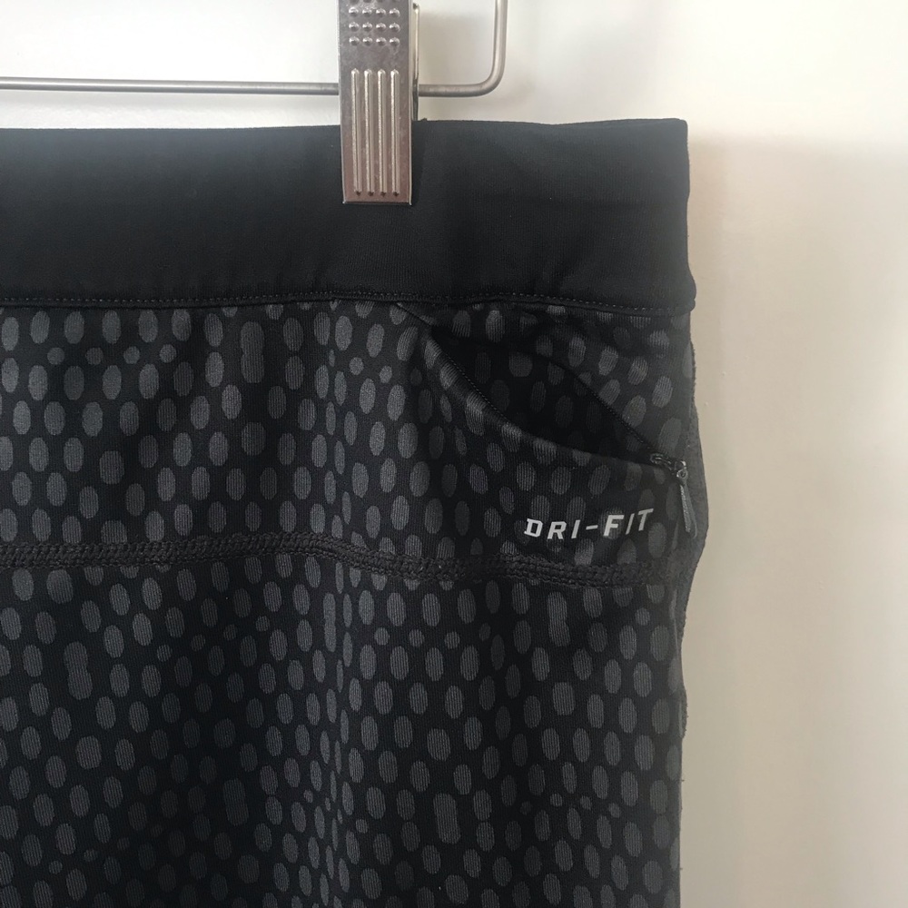 Nike | Dri-fit Running Capri Leggings Black/GrayXL - Picture 6 of 8